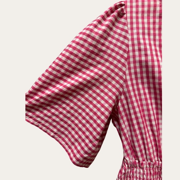 Hot Pink Checkered Thirteen07 Mini Dress - Picture 3 of 4